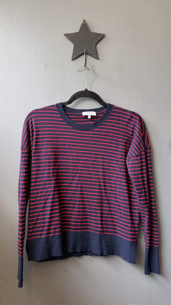 Striped Side Slit Sweater