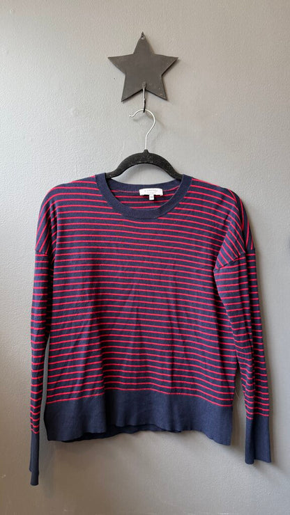 Striped Side Slit Sweater