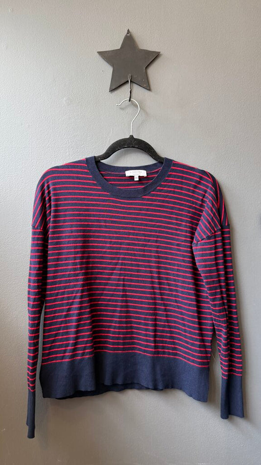 Striped Side Slit Sweater