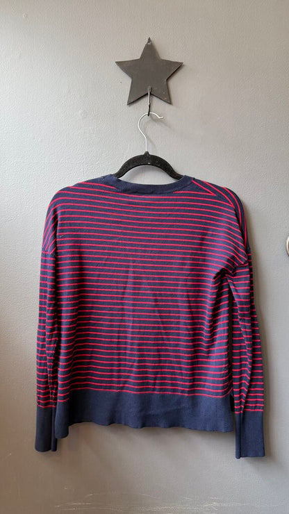 Striped Side Slit Sweater