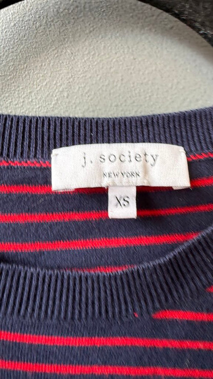 Striped Side Slit Sweater
