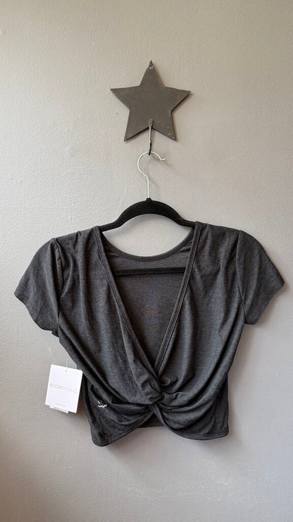 Spacedye Knot Back Crop Tee