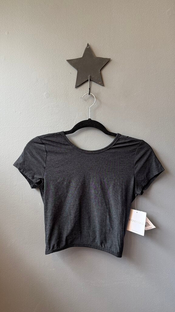 Spacedye Knot Back Crop Tee