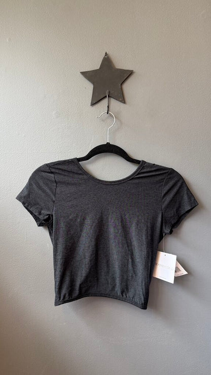 Spacedye Knot Back Crop Tee