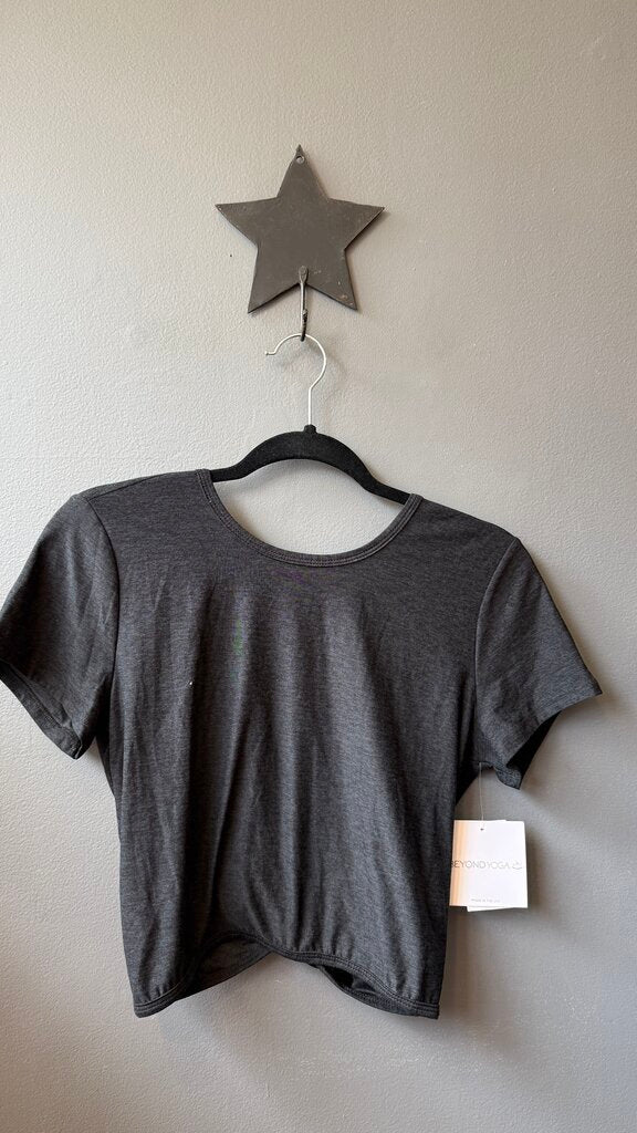 Spacedye Knot Back Crop Tee