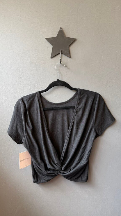 Spacedye Knot Back Crop Tee