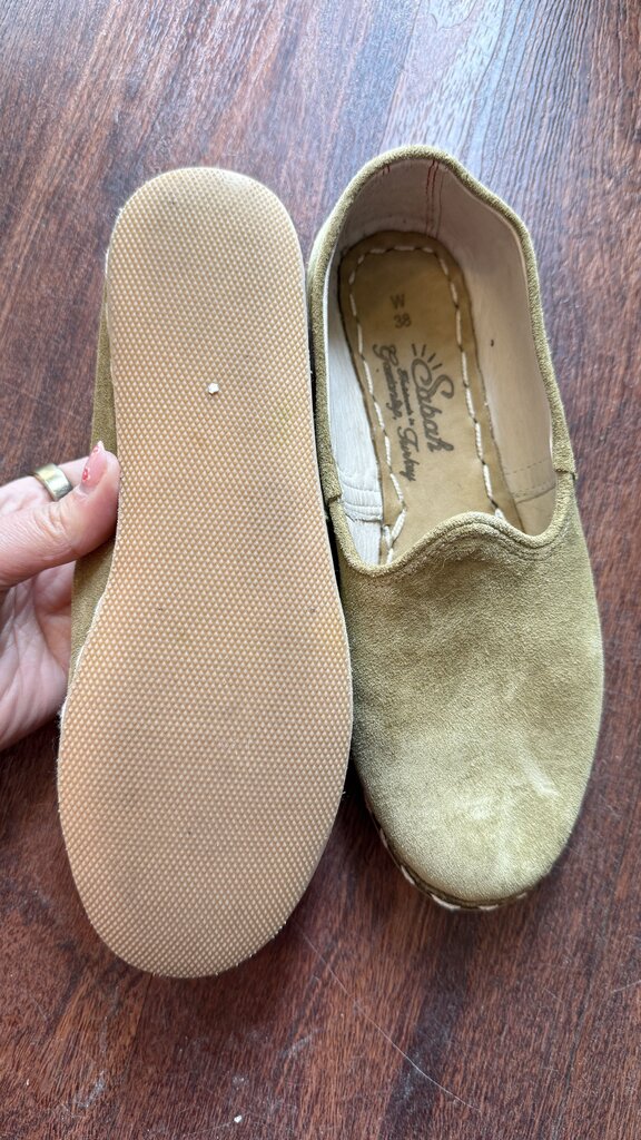 Suede Slip On Flats