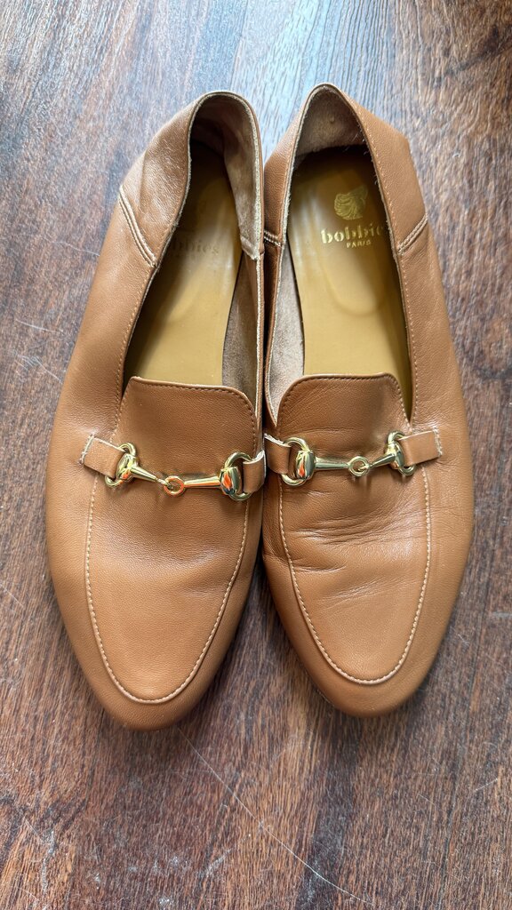Leather Horsebit Loafer Flats