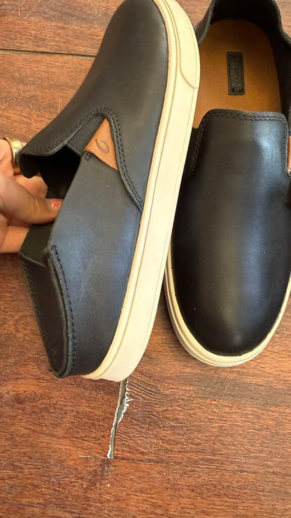 Leather Slip On Sneakers