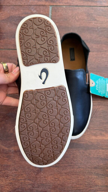Leather Slip On Sneakers