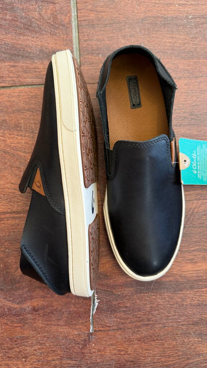 Leather Slip On Sneakers