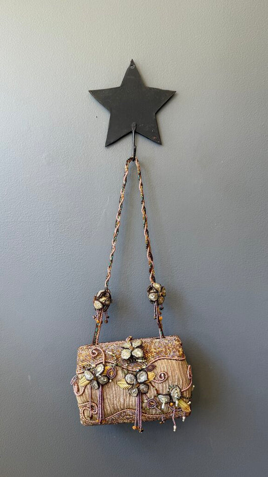 Beaded Flower Box Mini Bag