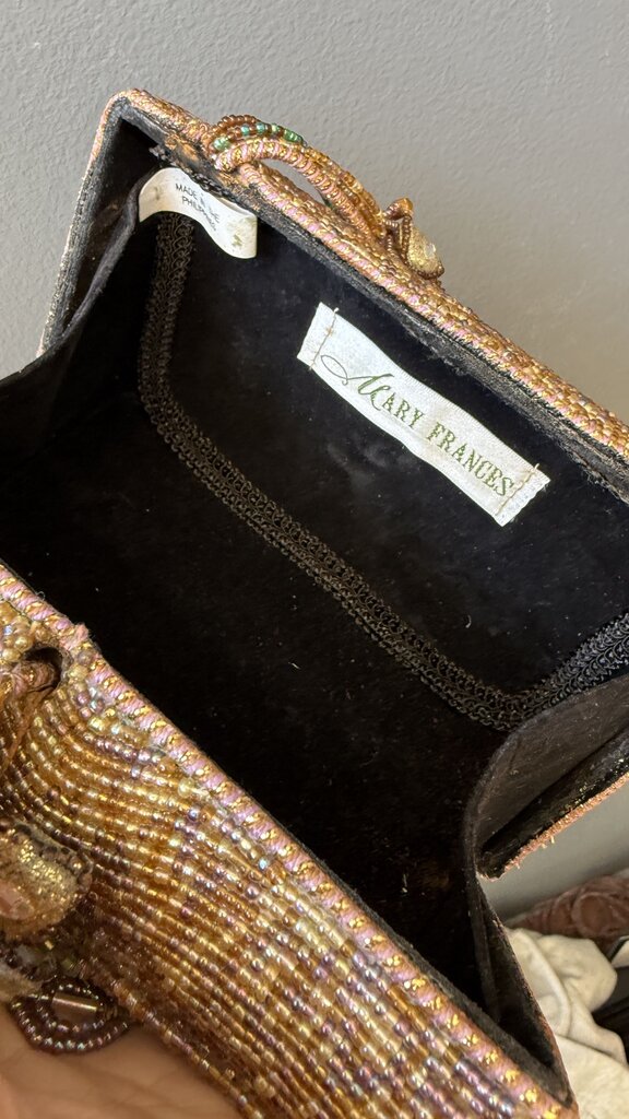 Beaded Flower Box Mini Bag