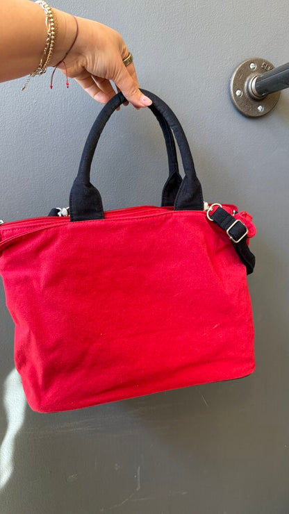 Striped Tote Satchel Crossbody Bag