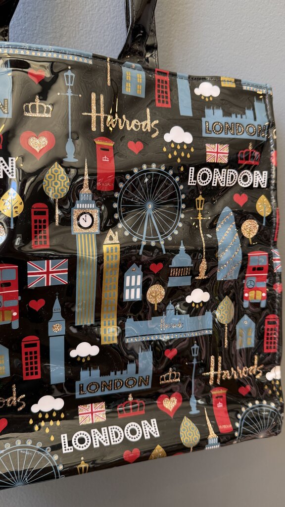 London PVC Shopper Tote Bag