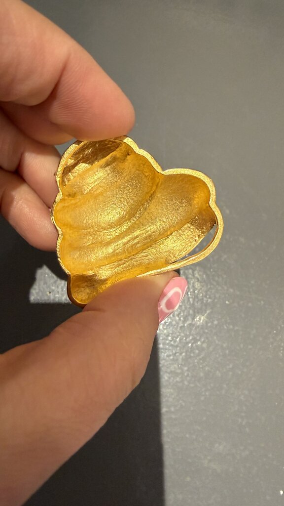 Vintage Puffy Heart Pendant