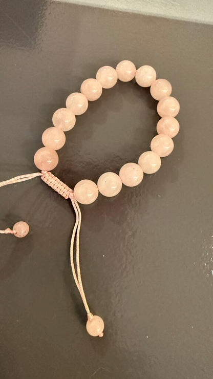 Pink Quartz String Bracelet