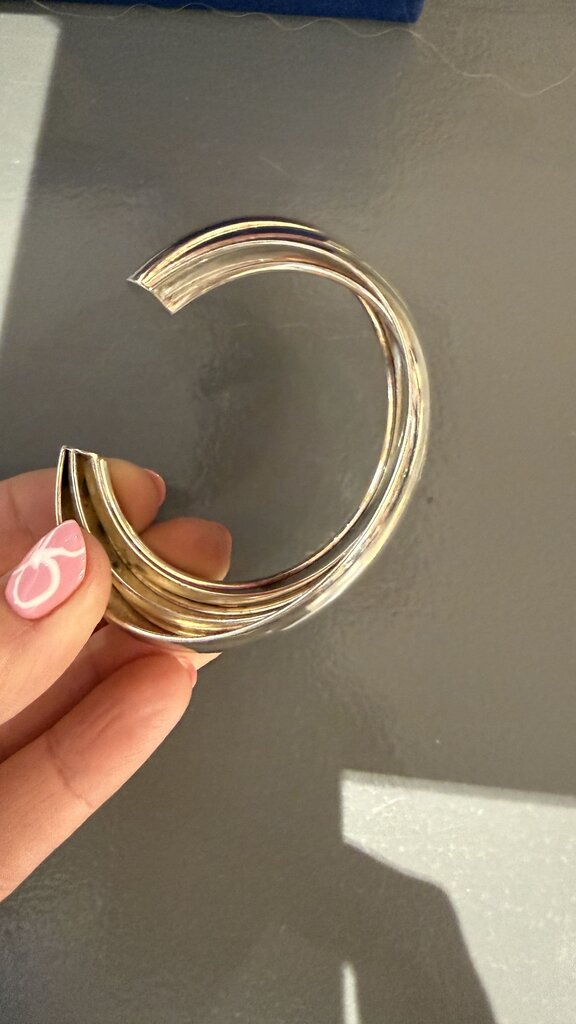 Fluted Sterling Silver Cuff Bracelet