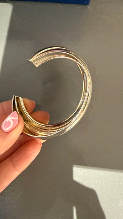Fluted Sterling Silver Cuff Bracelet