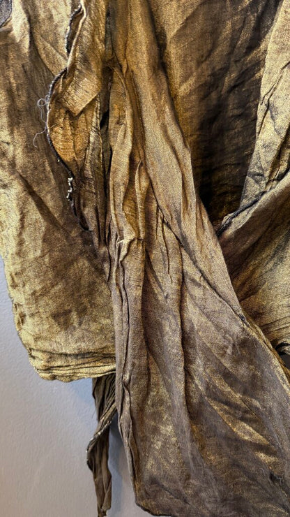 Crinkle Wrap Blouse