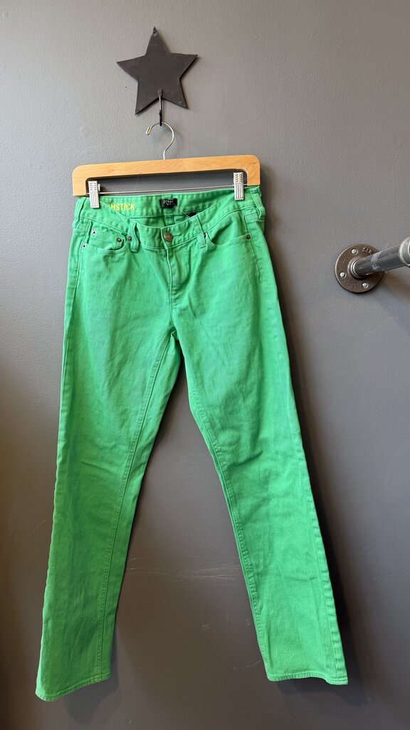 Vintage Matchstick Green Jeans