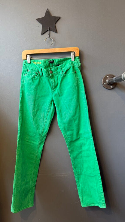 Vintage Matchstick Green Jeans