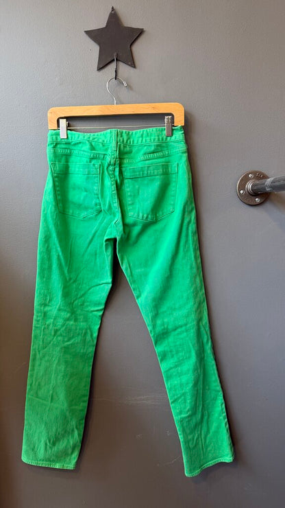 Vintage Matchstick Green Jeans