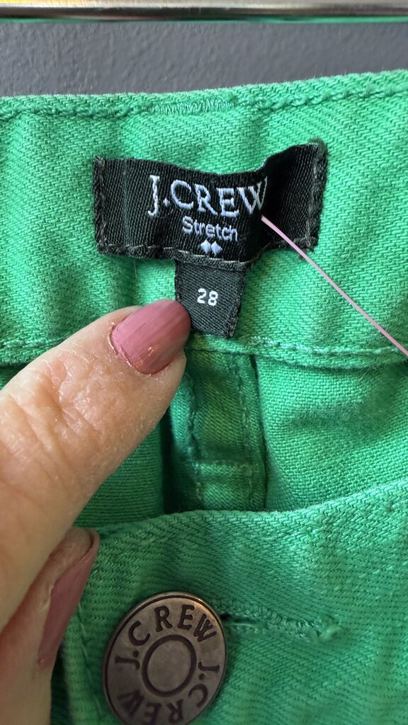 Vintage Matchstick Green Jeans