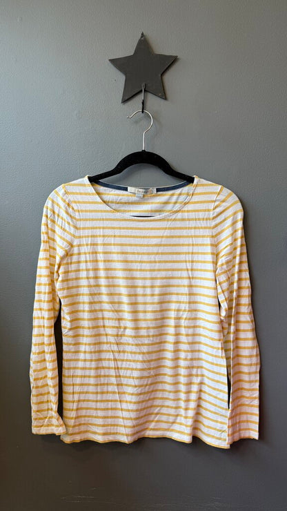 Yellow Stripe Boatneck TShirt