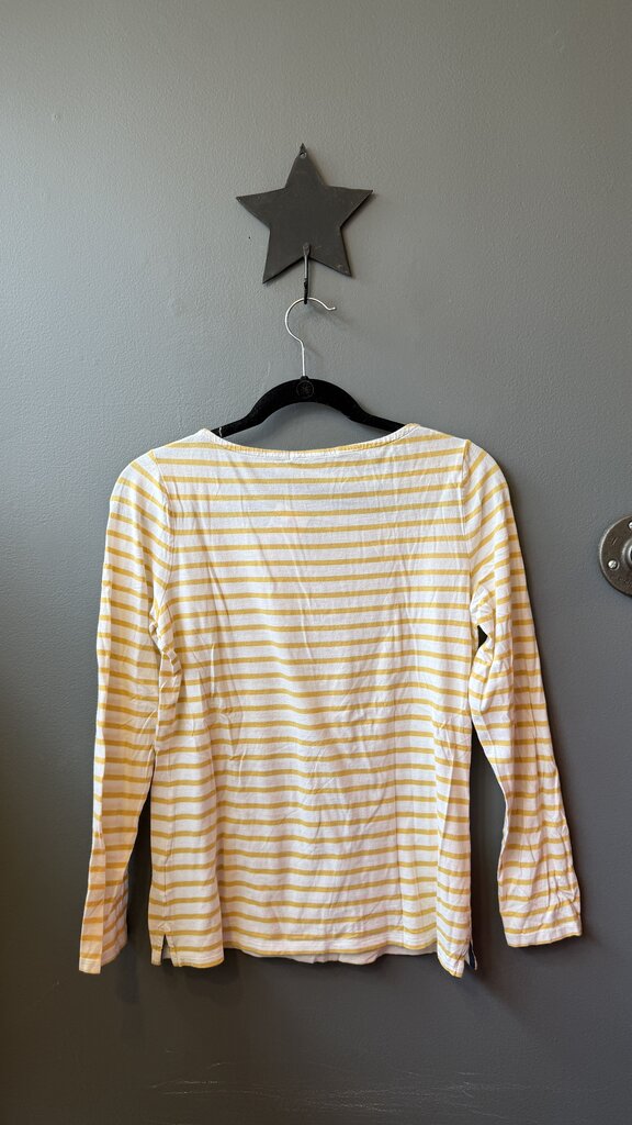 Yellow Stripe Boatneck TShirt