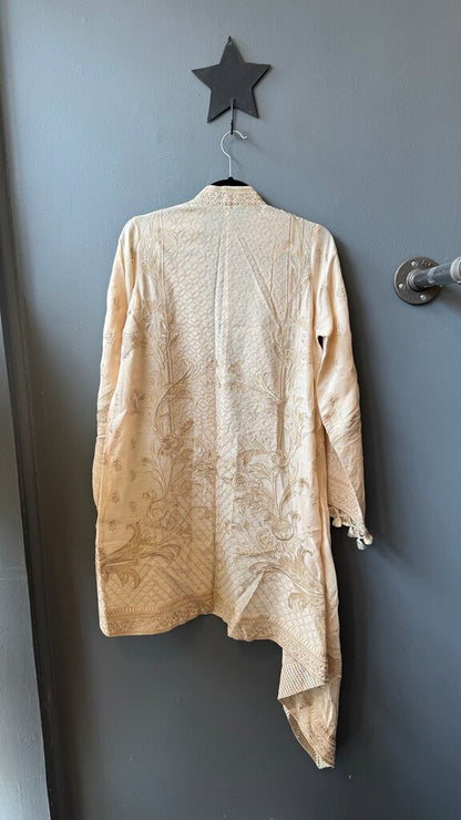 Embroidered Long Cardigan Jacket