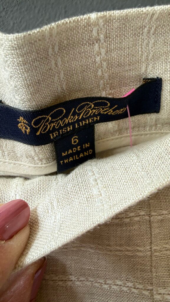 Irish Linen Pleated Skirt