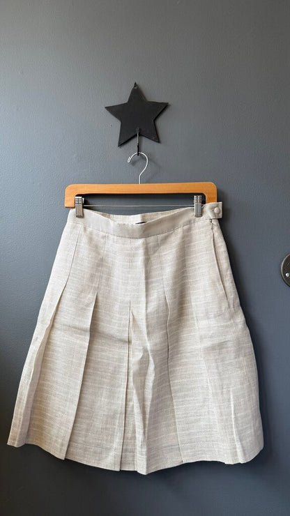 Irish Linen Pleated Skirt