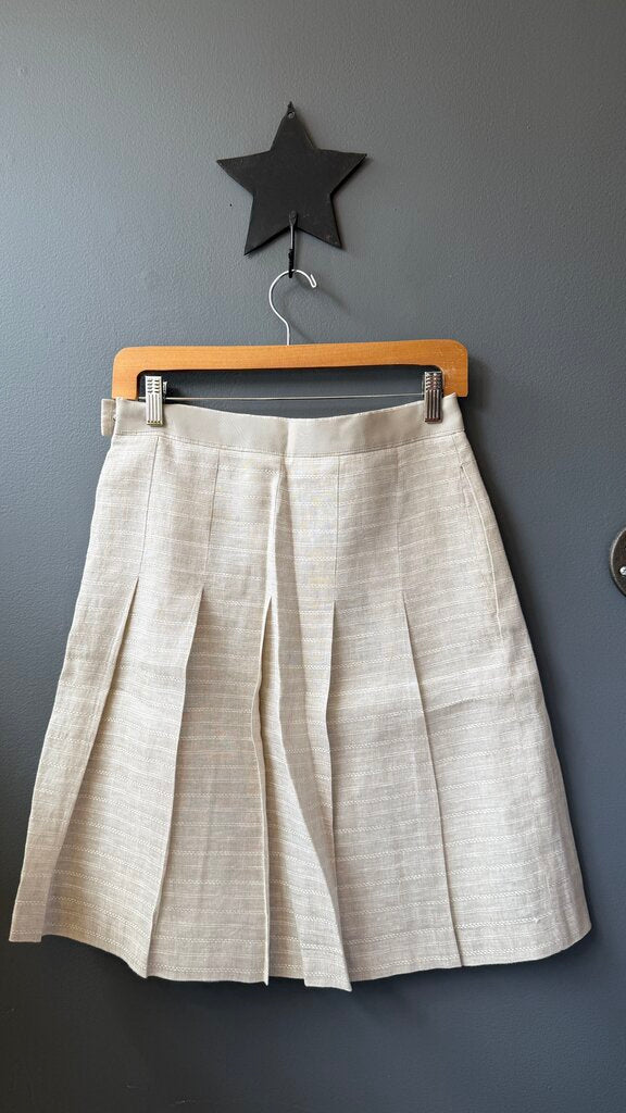 Irish Linen Pleated Skirt