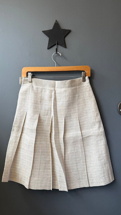 Irish Linen Pleated Skirt
