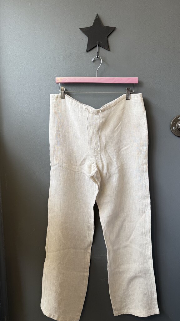 Linen Gauze Wide Leg Pants