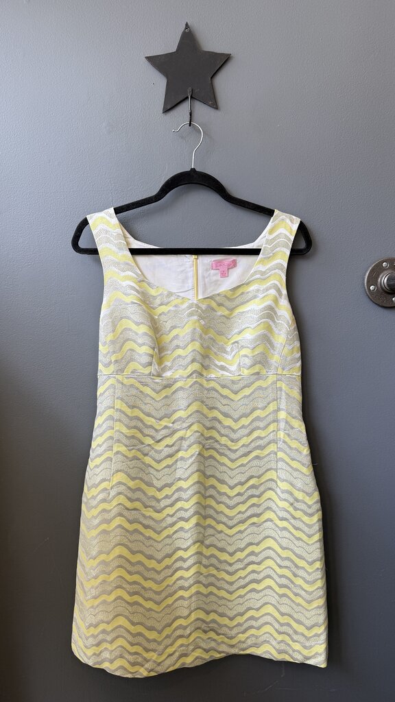 Metallic Jacquard Dress