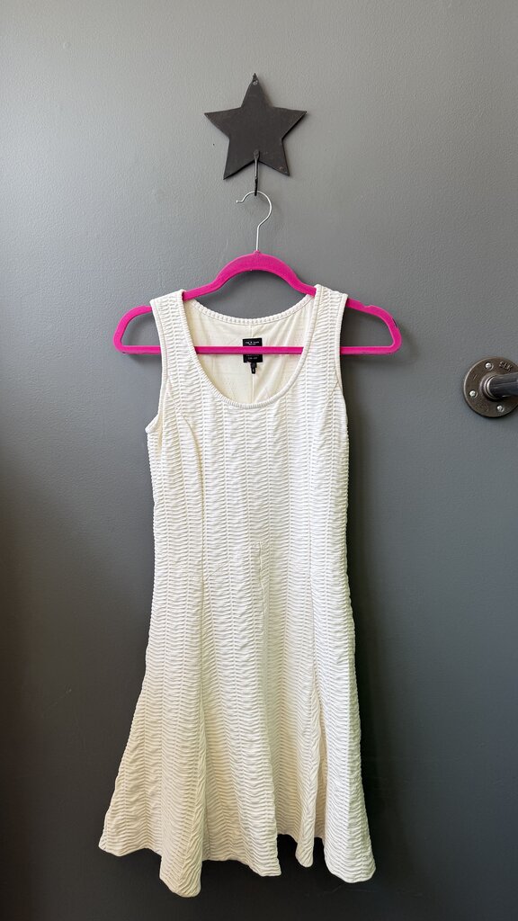 Stretch Lasercut Fit Flare Dress