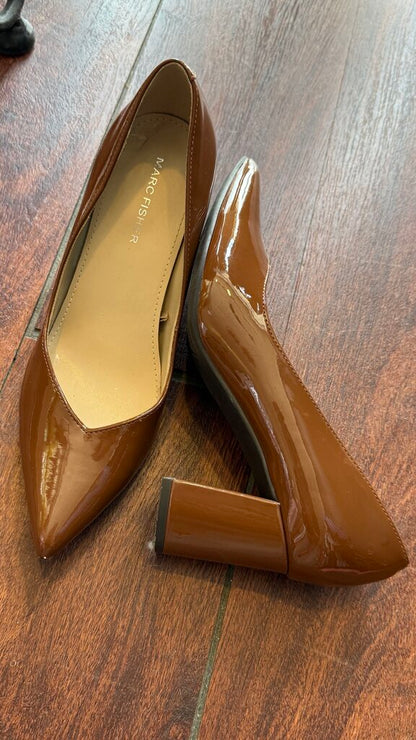 Patent Pointed Block Heels