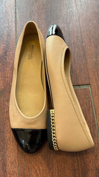 Patent Cap Toe Flats