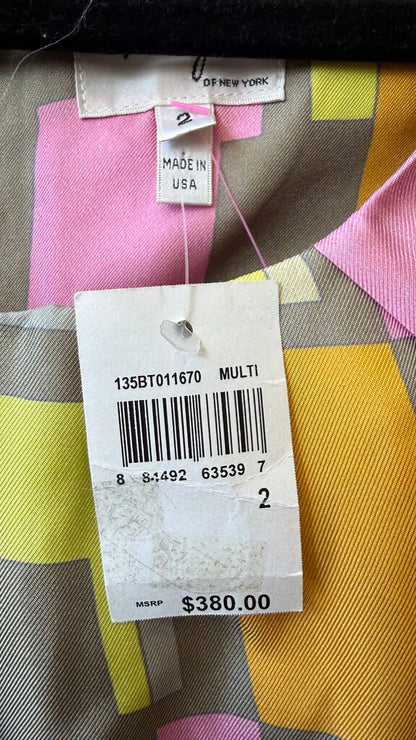 Geometric Silk Dress