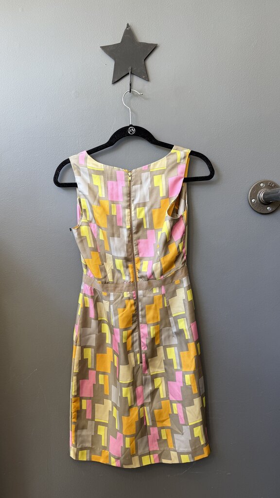 Geometric Silk Dress