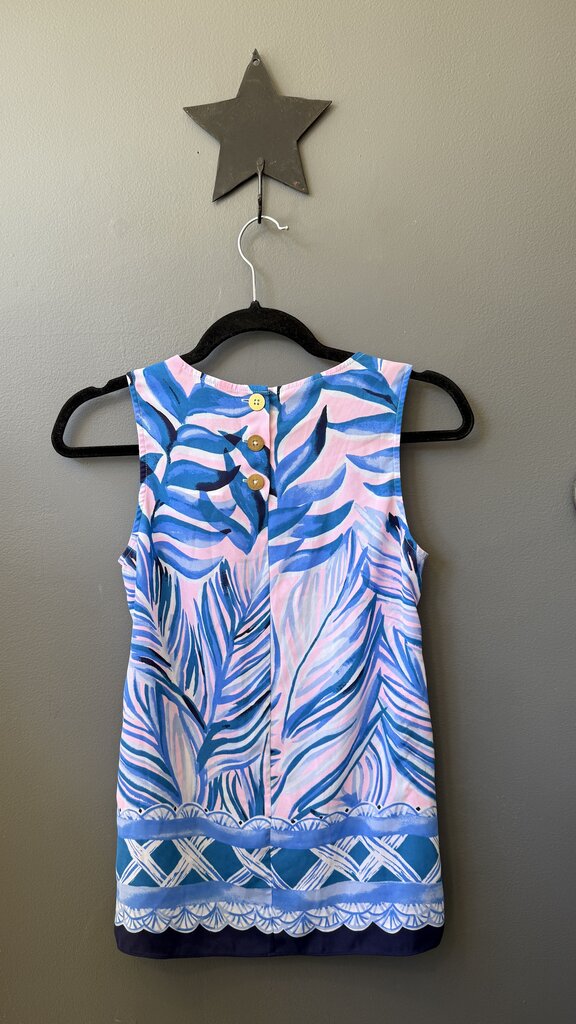 Engineered Print Sleeveless Blouse
