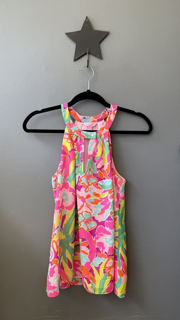 Floral Halter Neckline Blouse