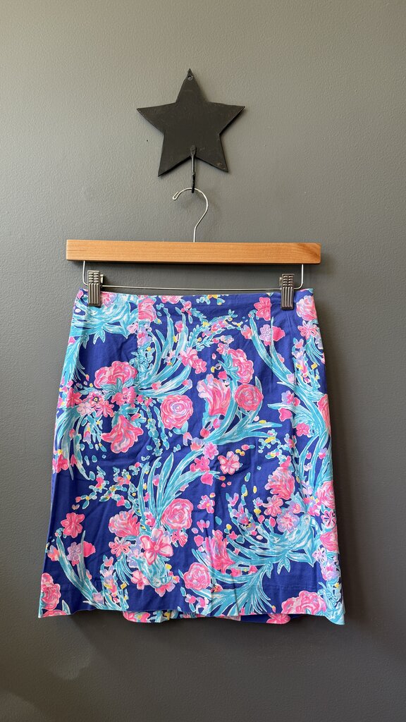 Whimsical Rose Print Skirt