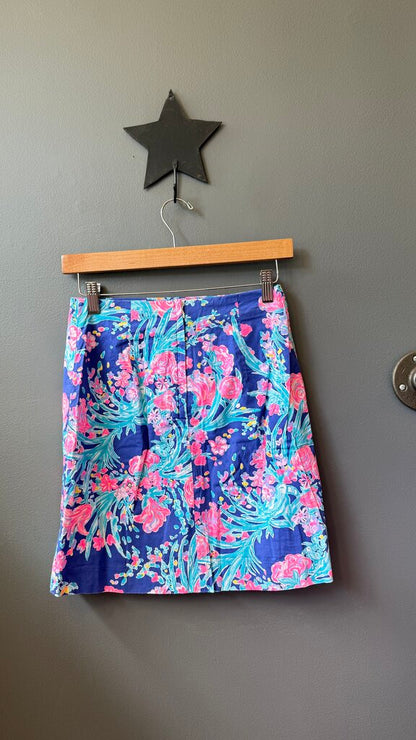 Whimsical Rose Print Skirt
