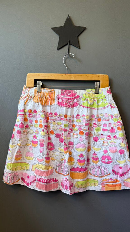 Cake Print Pull On Skirt