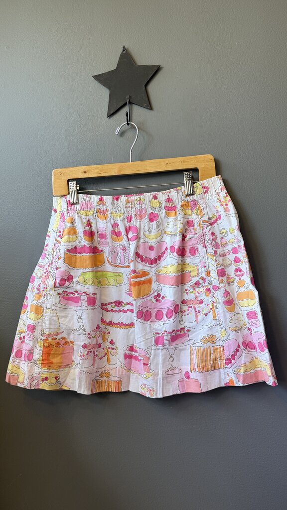 Cake Print Pull On Skirt