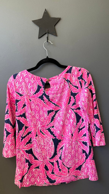 Pineapple Print Boatneck TShirt