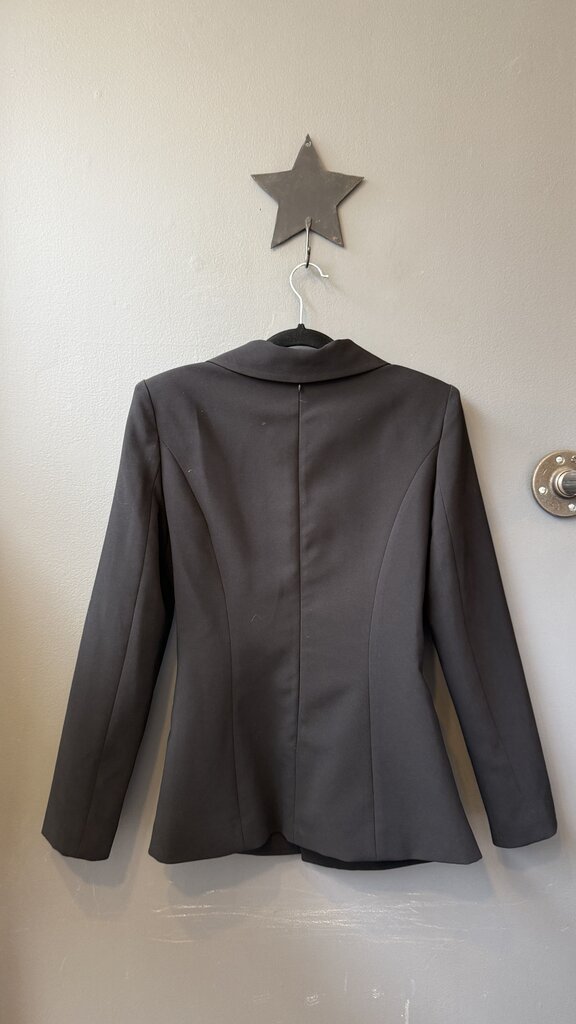 Cutout Waist Blazer Top